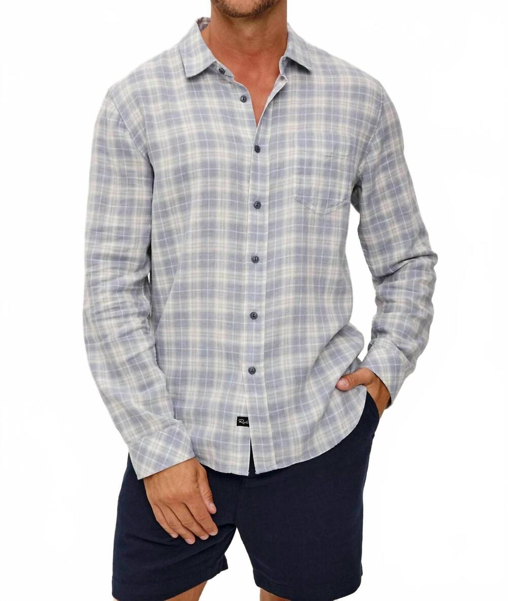 NEW RAILS wyatt shirt in thatch cloud cream